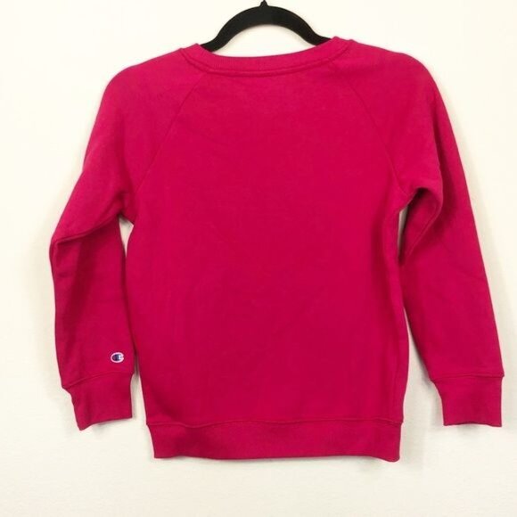 Champion Fleece Crew Script Logo Raspberry Medium NWT - Picture 4 of 6